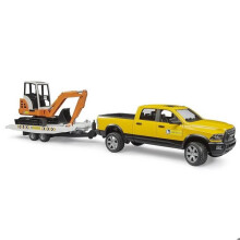 Miniaturfahrzeug - Bruder - RAM Mietservice - Mini-Bagger - Maßstab 1:16