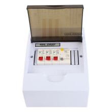 40A 30mA RCD + 2 MCB Fuse Box for Garage 15x7.5x20cm