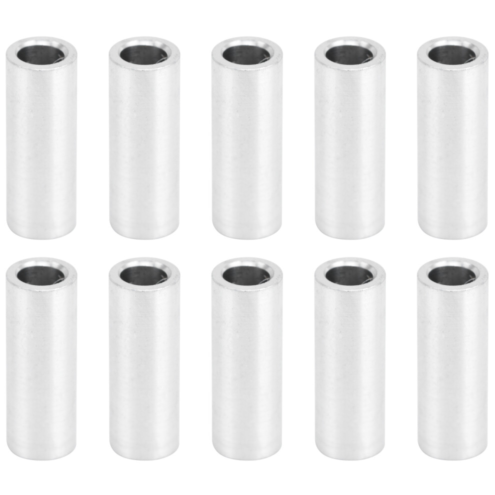 10Pcs Round Spacer Aluminum Alloy Unthreaded
