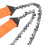 Tragbare Hand-Kettensäge 33T Logging Camping Werkzeug 65cm Klinge Orange 11