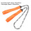Tragbare Hand-Kettensäge 33T Logging Camping Werkzeug 65cm Klinge Orange 4
