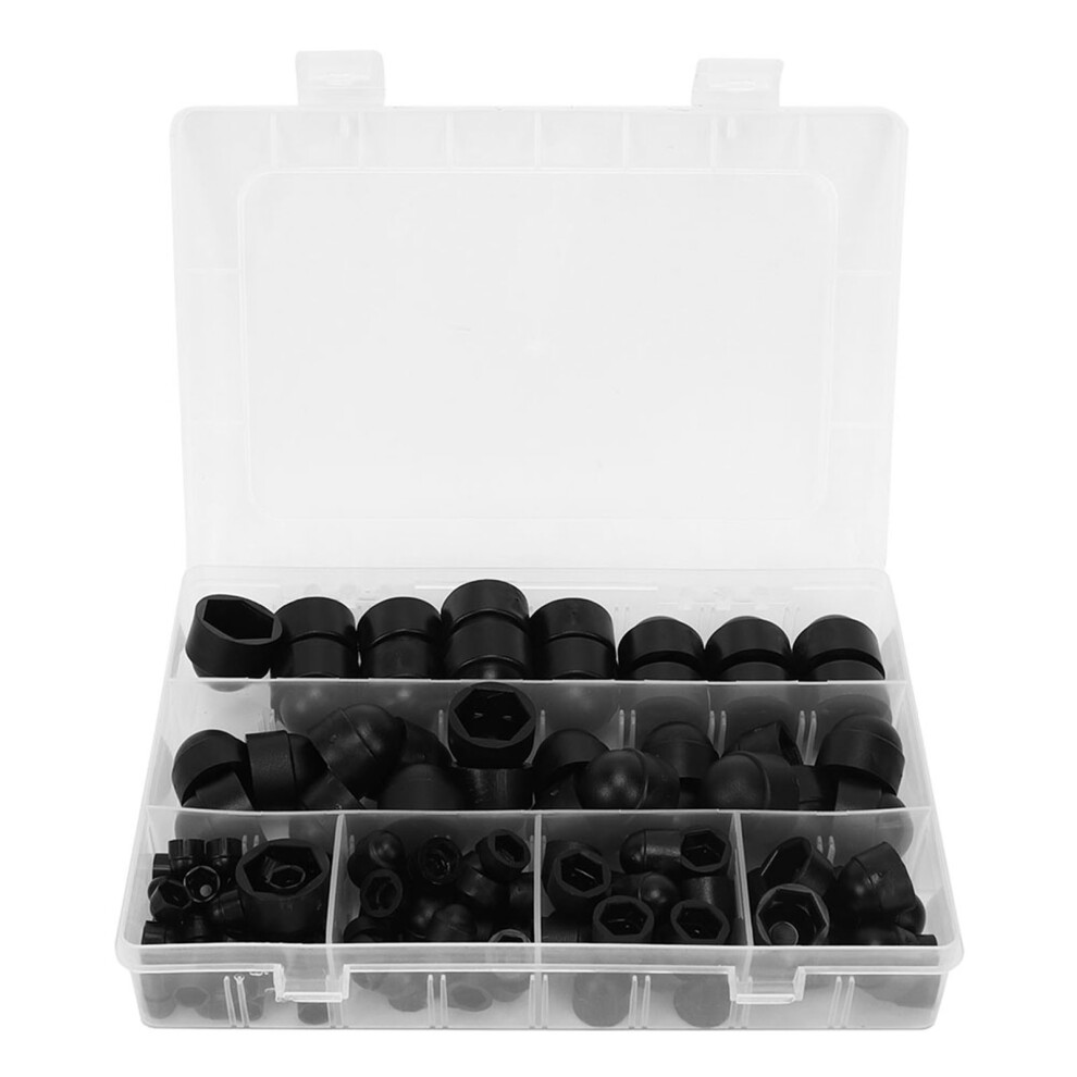 145PCs Hex Nut Cap Black PE Protective Fastener-image-OPC-PK9NVC5-NEW