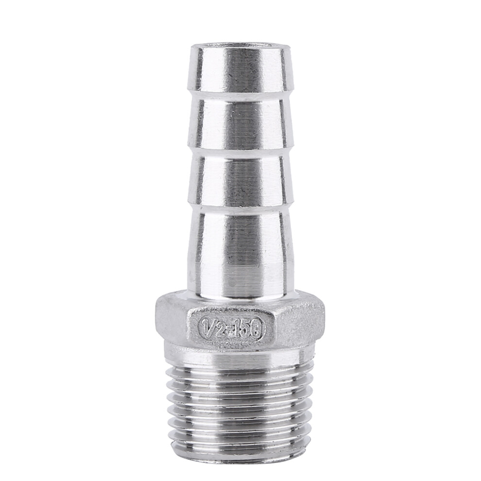 SS304 Male Thread Pipe Fitting Barb Hose Tail