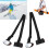 2Pcs Snowboard Shoulder Straps | Adjustable EVA Nylon Belt 110cm Black 11
