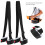 2Pcs Snowboard Shoulder Straps | Adjustable EVA Nylon Belt 110cm Black 6