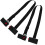 2Pcs Snowboard Shoulder Straps | Adjustable EVA Nylon Belt 110cm Black 13
