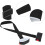 2Pcs Snowboard Shoulder Straps | Adjustable EVA Nylon Belt 110cm Black 5