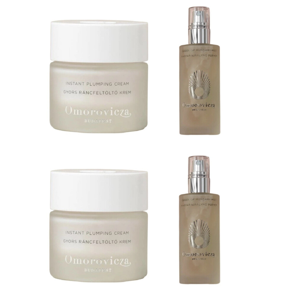 Omorovicza Plumping Cream 2X15ml & Mist 2X30ml Set New