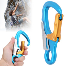 Hochleistungsfähiger 35KN Himmelblauer Karabiner für Outdoor-Kletter-Sicherheitsausrüstung