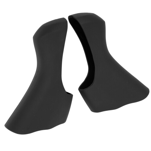 Silicone Bicycle Handlebar Grips - Black, Comfortable Cycling Accessory