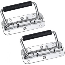 2 Pieces Stainless Steel Folding Handles, 110 X 41 Mm, Silver (shikai)-YUHAO