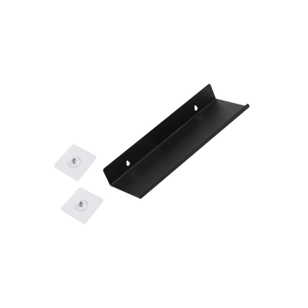 (Black, M) Damage-Free Floating Wall Mount Shelf for Home Organizer Office-image-OPC-PK9NWMX-NEW