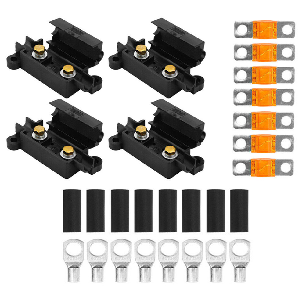(30A) 4 Pieces Car 1-in-1-out 12/24V Fuse Block Power Distribution Fuses-image-OPC-PK9NXKZ-NEW