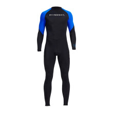 (blue, XL) Mens Warm Full Body Diving Wetsuit for Water Sports Back Zip for