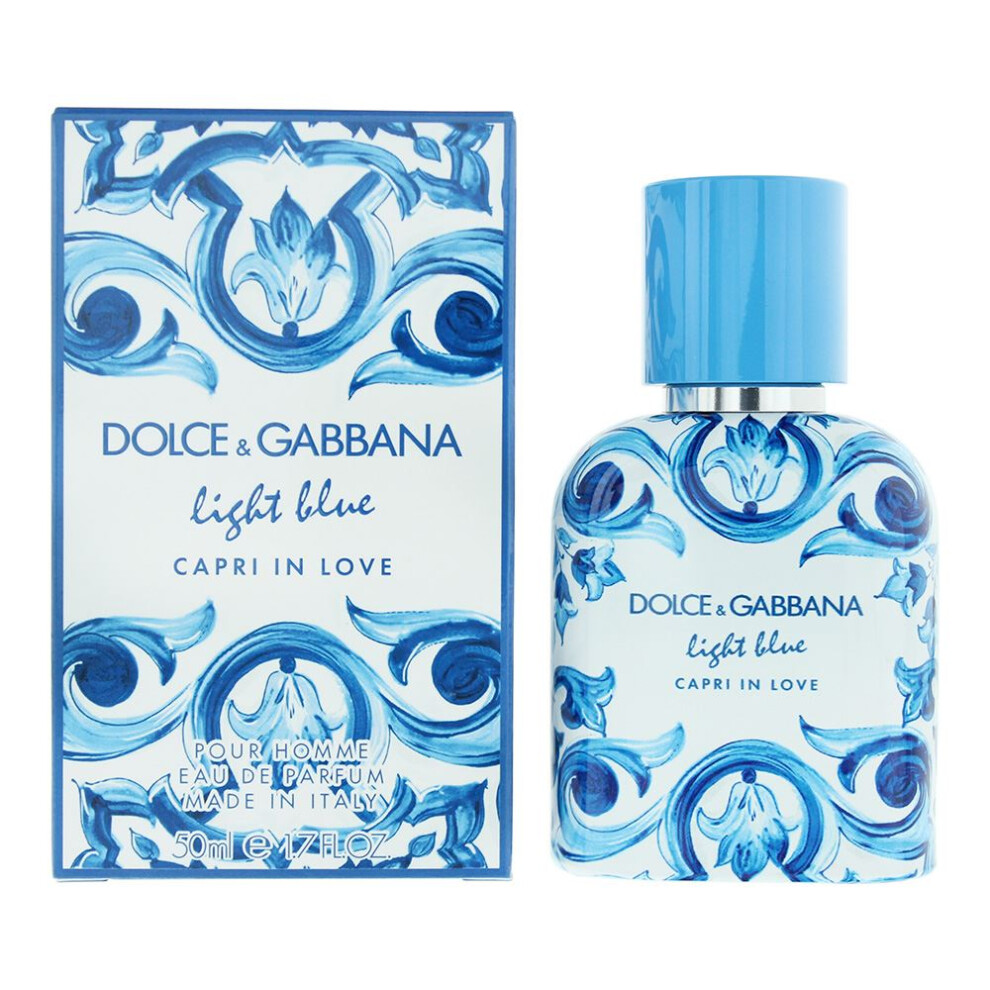 Dolce & Gabbana Light Blue Capri In Love Men Edp 50Ml Mens Perfume