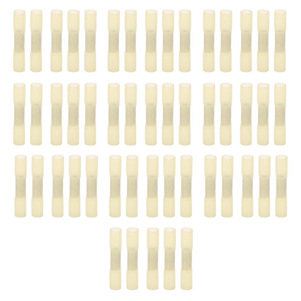 50Pcs Heat Shrink Terminals Butt Connectors Kit