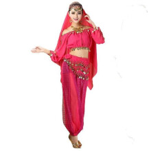 Indian Dance Costume Adult Sequin belly dance skirt stage performance Costume