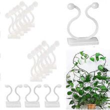 50 Pieces Plant Clips Cable Ties Self-adhesive Plant Climbing Wall Fastening Clips Plant Supports Climbing Plant Clips