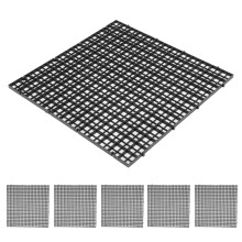 30x30cm Aquarium-Isolationsgitter 6 Stück langlebiges Design schwarze Farbe