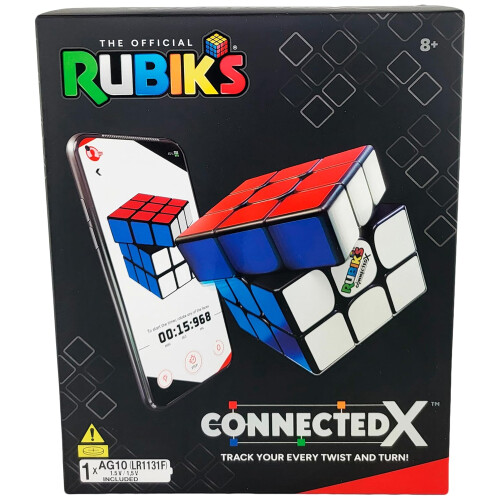 Rubik's Cube: Connected X - 3x3 Classic Brainteaser Toy w/Bluetooth