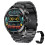 (Black) Men's Bluetooth call smart watch full touch screen waterproof compatible with Android IOS 1
