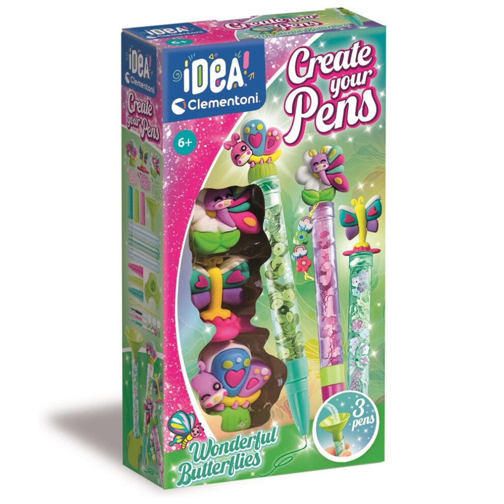 Clementoni Wonderful Butterflies Pen Creator Set Age 6+ Small