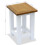End Table 27x24x37 Cm Solid Oak Wood 4