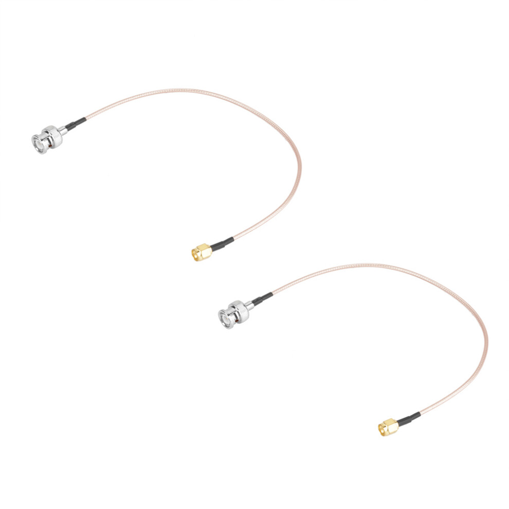 2Pcs 50Î© 30cm SMA Male to BNC Male RG316 Coax