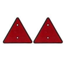 2Pcs Truck Red Reflector Waterproof Reflector with