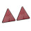 2Pcs Truck Red Reflector Waterproof Reflector with 7