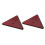 2Pcs Truck Red Reflector Waterproof Reflector with 9