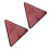 2Pcs Truck Red Reflector Waterproof Reflector with 6
