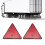 2Pcs Truck Red Reflector Waterproof Reflector with 11