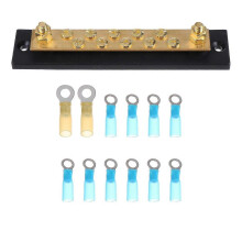 1 Set 10 Positions Dual Row Bus Bar Electric Terminal Junction Block 150a