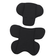 Baby Car Seat Cushion, Portable Non-Slip Insert, Breathable Body Support Pad, Head Support Cushion for Infants, Black