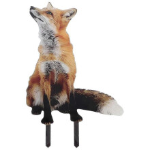 Fox Shaped Lawn Sign Charming Acrylic Garden Animal Decor for Outdoor Yard Whimsical Decorative Fox Stake for Courtyard And Pathways