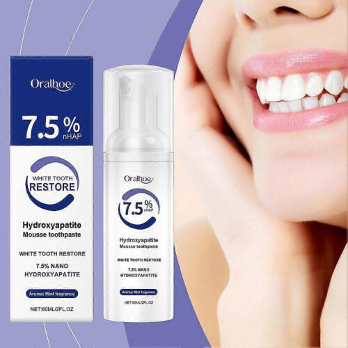 (1pc)Hydroxyapatite Toothpaste Breath Refreshing Whitening Toothpaste for Adults Children 1