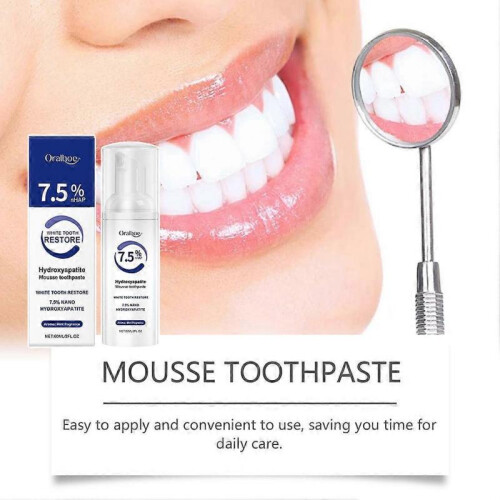 (3pcs)Hydroxyapatite Toothpaste Breath Refreshing Whitening Toothpaste for Adults Children 2