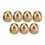 Brass Acorn Nut Kit Dome Head Cap Hex Nuts Set 6