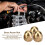 Brass Acorn Nut Kit Dome Head Cap Hex Nuts Set 8