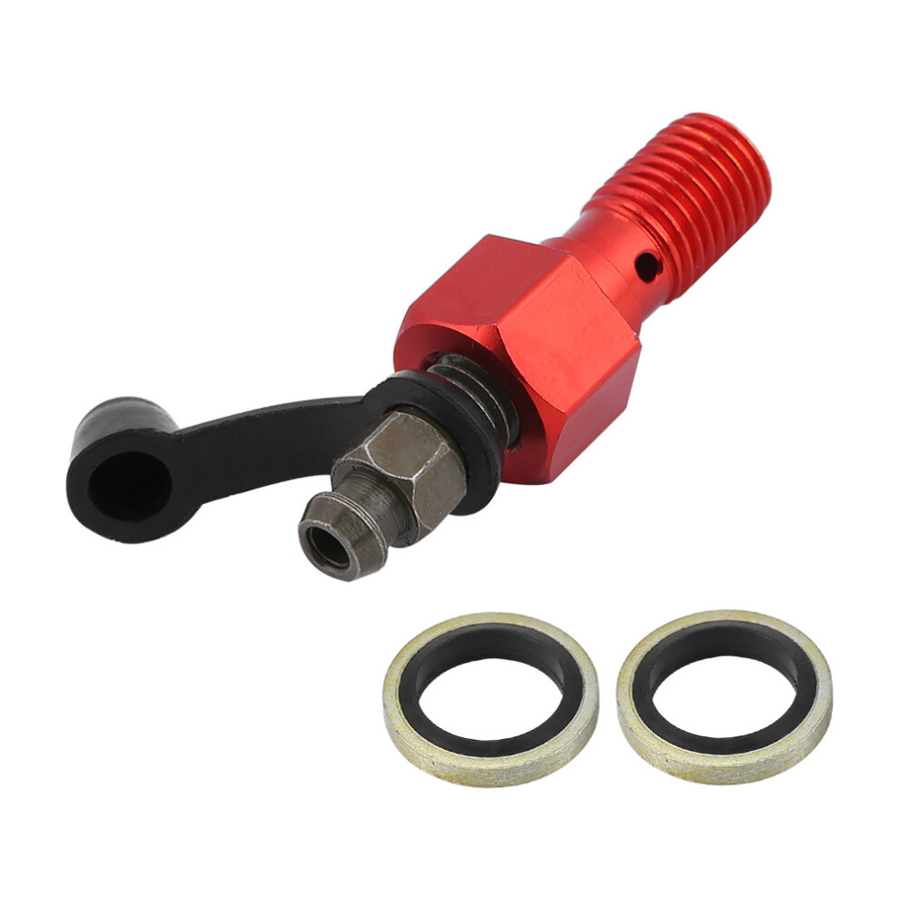 M10x1.25mm Motorcycle Brake Cylinder Caliper Bleed Red 8320539709284