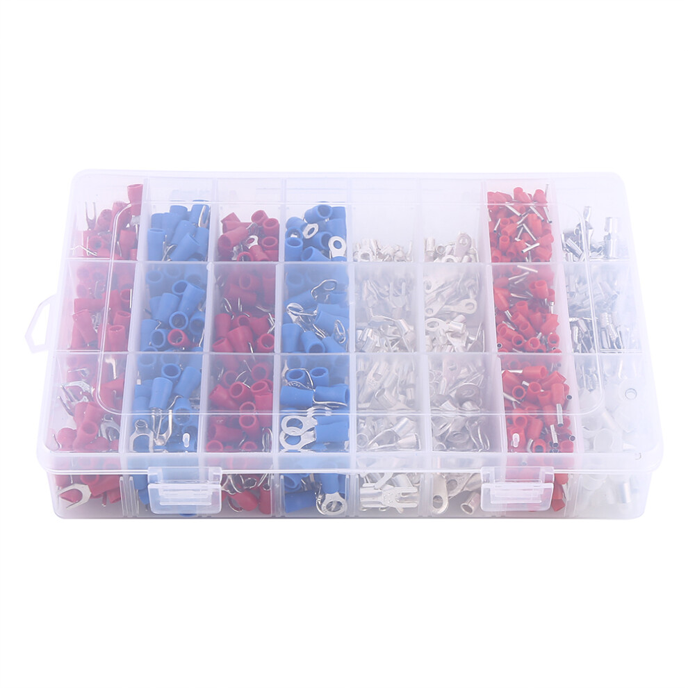 1000pcs 24Types Insulated Crimp Terminals