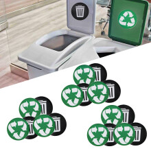 18Pcs Waterproof Trash & Recycle Stickers, 12.5cm Indoor/Outdoor