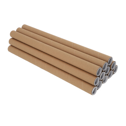 12 Pcs Round Paper Tubes Poster Storage Tubes 2
