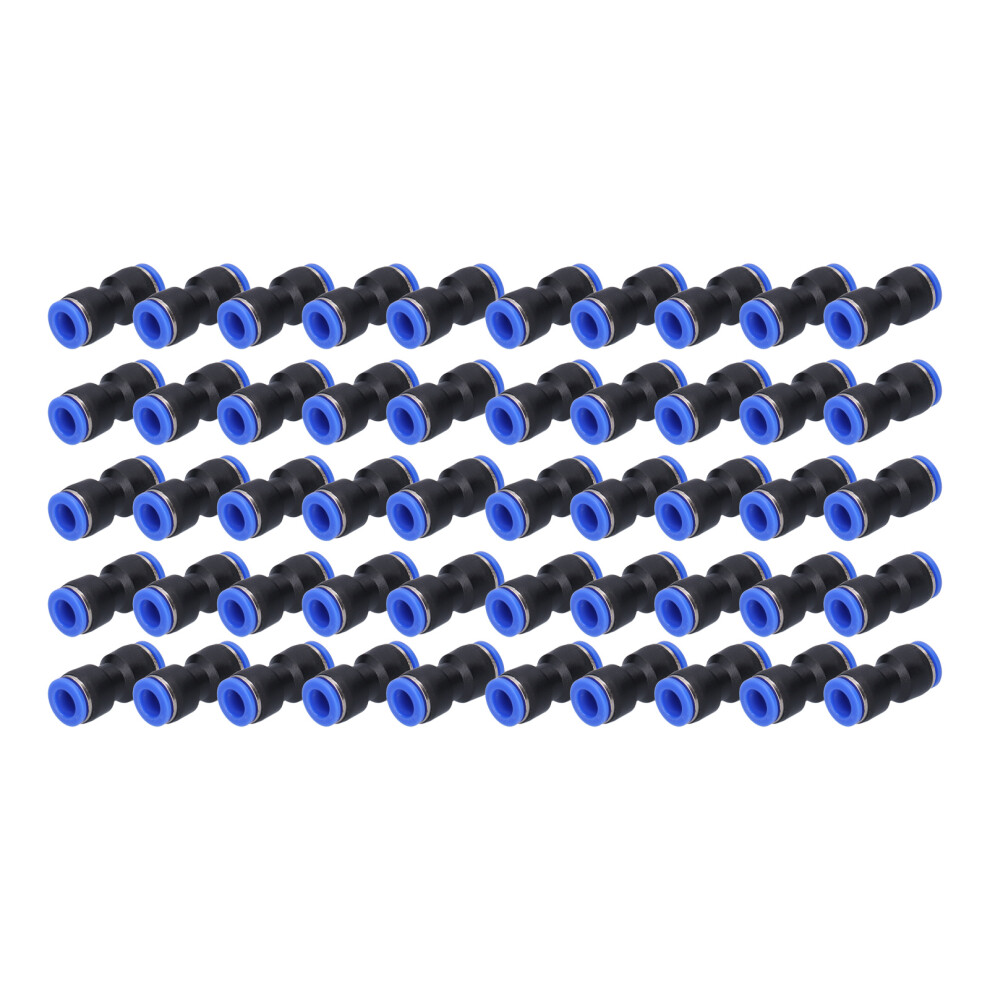 50Pcs Straight Pneumatic Connector Push to Connect