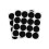Spice Rack, 20 Glass Jars with Labels, Round Spice Tower with Ba 5