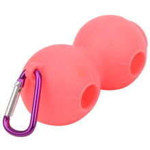 Silikon Golfballhülle mit Schlüsselring, weiche Aufbewahrungstasche, 9x4,8 cm