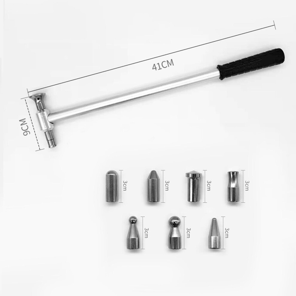 (Hammer Kit, 41x9cm) Percussion Car Body Dent Repair Tool 7Pcs Heavy Duty for Car Metal-image-OPC-PK9PHGG-NEW