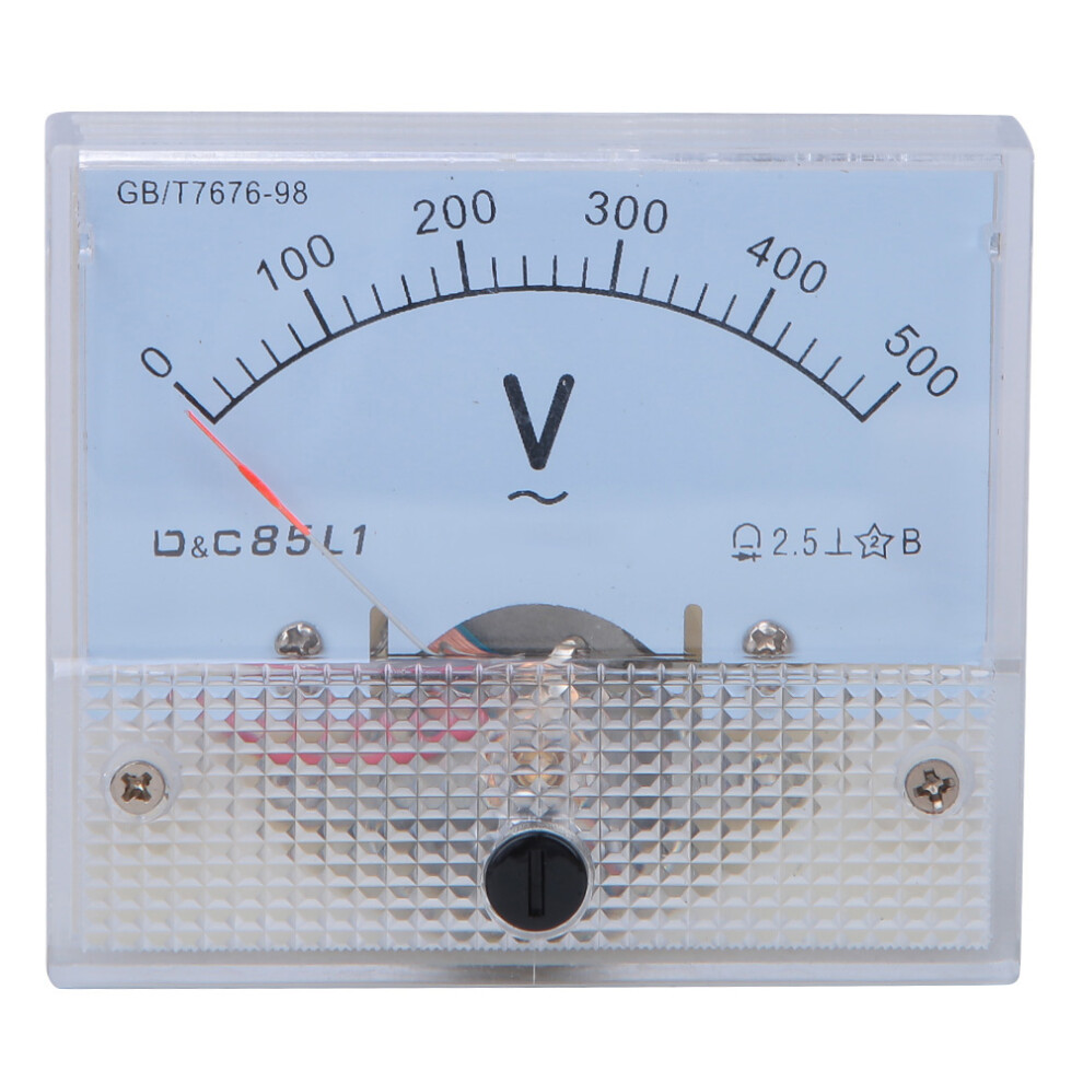 AC Pointer Voltmeter 0-500V Scale Range Voltage
