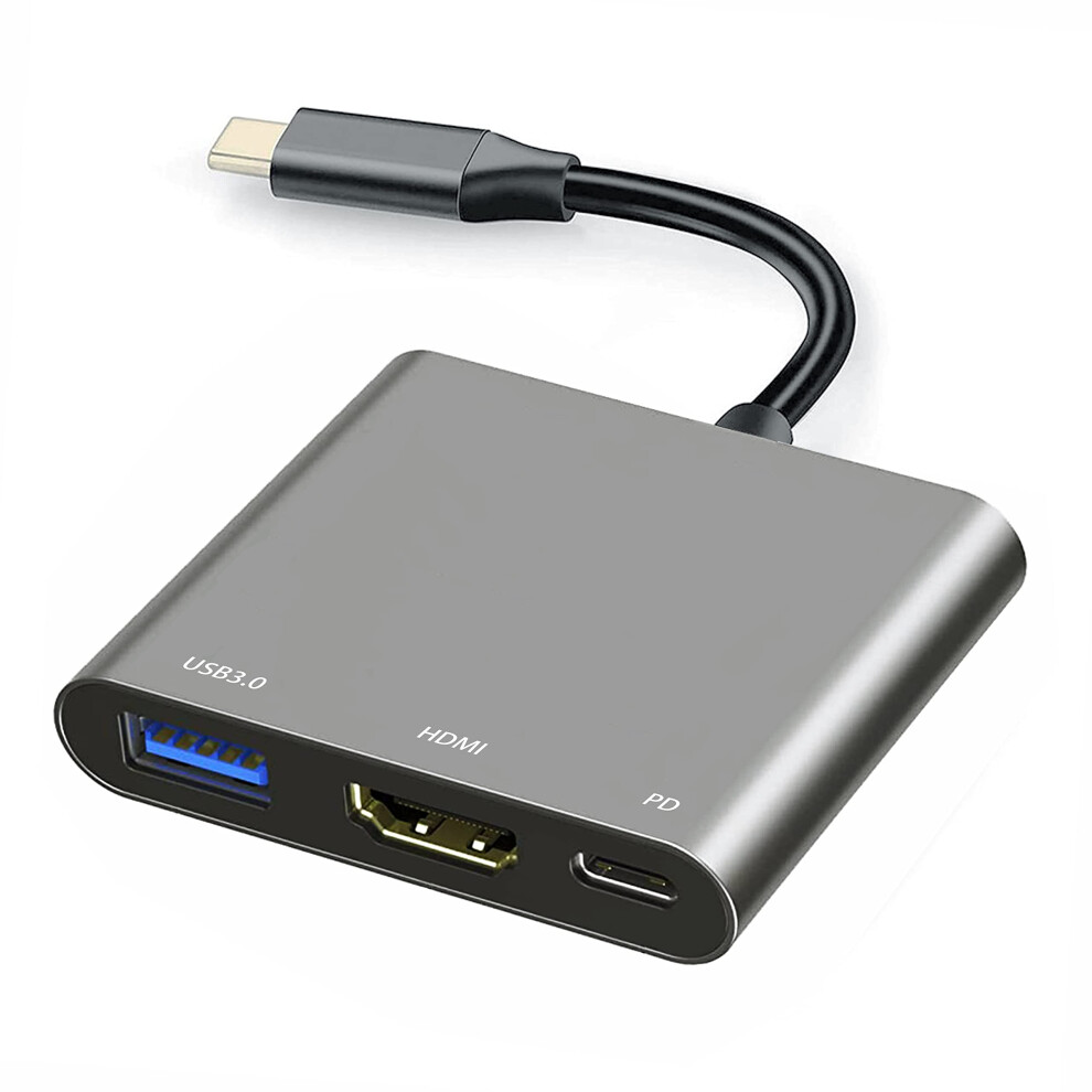 Usb C To Hdmi Adapter 3 In 1 Multiport Hub For Macbook Pro, Ipad Pro, 4K Hdmi, Usb 3.0 5Gbps, Compatible Usb-C Devices 6482260344829